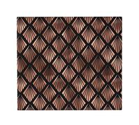 Dish Drying Mats,Rose Gold Art Deco Fans On Black Absorbent Dish Drainer Mat Sink Mat Pad 41X46 CM