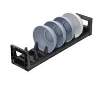Dish Drying Rack, Draining Pot Lid Rack Stand Metal Organizer Stand, Rust-Proof Space-Saving Dish Bowl Organizer for Cabinets Home Kitchen Restaurant Cafe