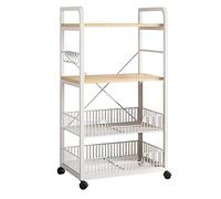 Dish Drying Rack Kitchen Storage Organizer for Spices Pots & Pans Cabinet Pantry Shelf Microwave Stand Bakers Rack SpaceSaving Kitchen Solution