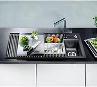 Dish Drying Rack Over The Sink, Roll Up Dish Drainers for Kitchen Counter Sink Accessories Kitchen Essentials for New Home (25 Tubes 52 * 50 cm)