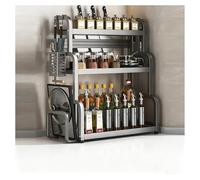 Dish Drying Racknizer with Knife Holder RustResistant Metal Condiment Rack Hoo & Silos for Kitchen Counter Office Sto Solut