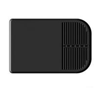 Dish Drying Silicone Mat With Raised Edges And Dual Zones For Coffee Machine And Cups, Non Slip Rubber Base, Leak Proof Design, And Easy To Clean(black)