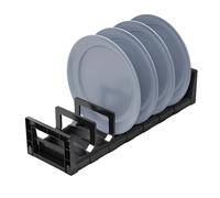 Dish Organizer Rack,Draining Metal Organizer Stand Pot Lid Rack | Rust-Proof Space-Saving Dish Bowl for Cabinets Home Kitchen Restaurant Cafe