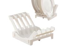 Dish Rack - Dish Drying Rack | Plate Racks, Draining Board & Drip Tray and Extra Spatula Stand - Black, Plate Dishess Drying Racks Draining Upright Dinner Plates Holder - Vertical Storage,