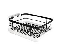 Dish Rack with Drain, Sink Space Saving Dish Drainer, Compact Basket Organizer, Multifunctional Utensil Holder, Sturdy Kitchen Storage Solution for Home, Countertop, Cabinet, 13.39x10.24x6.3 inches
