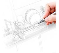 Dish rack with utensil storage and drainage system, designed with two tier layout, removable cutlery basket, and hooks for glass drying (White)