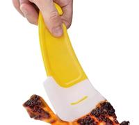 Dish Scraper: 5.51 X 1.97 Inch Durable Rubber, 3D Print Removal Tool, Multipurpose Food Drainer | Frying Pan, Cast Iron Cookware, S