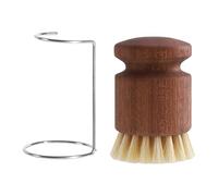 Dish Scrubber - Ergonomic Kitchen Cleaning Brush With Holder,Ergonomic Kitchen Cleaning Brush,for Pots Stoves Bathrooms Toilets Sink Wall Countertops Dorm