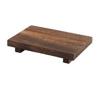 Dish Soap Holder, Tray for Bathroom, Kitchen Counter Decor, Durable and Sturdy, Practical and Decorative, for Kitchen, Bathroom, Bedroom, Living Room(Antique Walnut)