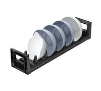 Dish Storage Rack | Metal Draining Pot Lid Rack Organizer Pot Lid Stand - Rust-Proof Bowl Organizer Dish Plate Stand for Cabinets Home Kitchen Restaurant Cafe