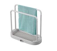 Dish Towel Holder for Sink, Space Saving Sink Dishcloth Dryer Rack, Detachable Hanging Dishcloth Storage, Dish Rag Sponge Holder with Drainage Tray, for Kitchen Sinks, Sponge, Dishes Cloth