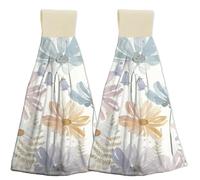 Dish Towels Abstract Flower Hanging Kitchen Towel Kitchen Towels Sets Decorative Towel Set For Decoration Bathrooms Washroom Coral Fleece 18. 5X12in