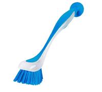 Dish Washing Space Saving Multifunction Scrub Pan Pot Sink Cleaning Brush Vertical Long Handle Home Suction Cup Tool Kitchen(Random Color)