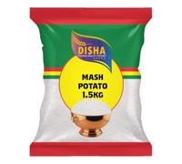 DISHA Instant Mash Potato 1.5kg (Pack of 6) - Premium Creamy Mashed Potatoes | Quick & Easy to Prepare | 100% Natural Ingredients | Perfect Side Dish for Meals (9kg Total)