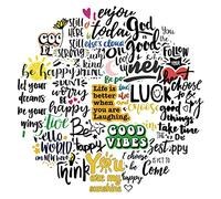 Dishaur 50PCS Inspirational Stickers - Waterproof Motivational Stickers for Laptop, Scrapbooking, Journal, Water Bottles