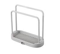 Dishcloth Drying Rack - PP Kitchen Sink Rack Tray Organizer Stand - With Drainage Tray,Two-pole Hanger Design,Hanging Multiple Cleaning Cloths,Easy Disassembly And Cleaning for Sponge, Dish Cloth