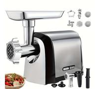DISHENGZHEN Electric Meat Grinder, 3200W Heavy Duty Meat Mincer Machine with Stainless Steel Blades & 3 Grinding Plates, Sausage Stuffer Tube & Kibbe Kit Kit for Home Kitchen Commercial Use