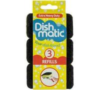 Dishmatic Extra Heavy Duty Sponge Refill 3 Pack