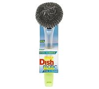 Dishmatic Filable Washing Up Brush With Steel Scourer by Dishmatic