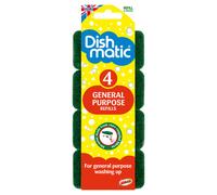 Dishmatic General Purpose Scourer, 4 Refills per Pack