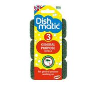 Dishmatic Heavy Duty Refill Sponges Triples For Tough Cleaning