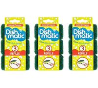 Dishmatic Refill Sponges Pack of 1 - General Purpose Washing Up Sponge Refills for Dishmatic Handle, Durable Sponges Washing Up for Everyday Kitchen Cleaning