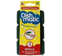 Dishmatic Spare Heads Green HD 3pk, White, One Size
