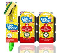 Dishmatic Style Washing Up Handle & 7 Heavy Duty Refills, FREYPAC Bundle