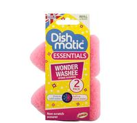 Dishmatic Wonder Washee Refills, Dual Action, Heat Sensitive, Pink, Pack of 3