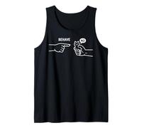 Dishonest Cat Behave No Animal Cartoon Funny Cat Meme Tank Top