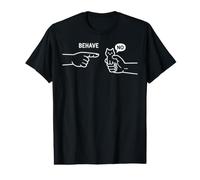 Dishonest Cat Behave No Animal Cartoon Funny Cat Meme Value Graphic T-Shirt
