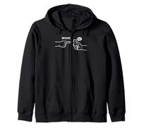 Dishonest Cat Behave No Animal Cartoon Funny Cat Meme Zip Hoodie