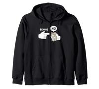 Dishonest Cat Behave No Animal Funny Cat Meme Cartoon Zip Hoodie