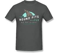 Dishonored T Shirts Dishonored The Hound Pits Pub T Shirts Summer Funny Tee Shirt Short Sleeves Plus Size Men Graphic Oversized t Shirt (Large)