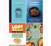 Dishoom [Hardcover], Slow Cooker Soup Diet For Beginners, Complete KetoFast and Fresh & Easy Indian Street Food 4 Books Collection Set