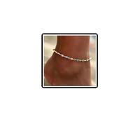 Dishowme Evil Eye Anklet Bracelet Boho Multi-color Turkish Eye Anklet Blue eye Summer Foot Chain Jewelry for Women Girls (Gold)