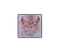 Dishowme Lone Pearl Necklace 1920s Faux Chain Vintage String of Pearls Beads Costume Jewelry for Women (Multi A)