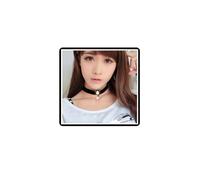 Dishowme Pearl Crown Choker Necklace Gothic Velvet Collar Necklace Vintage Faux Pearl Royal Jewelry for Women (White)