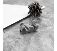 Dishwasher Basket Clip Replacement Part 00611474 1559846 Compatible with Most Dishwashers Gray Plastic Fixing Bearing Clamp 2 Pack