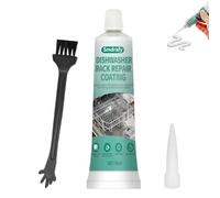 Dishwasher Basket Rust Repair, Dish Rack Repair Set, Dishwasher Rust Deterrent, Liquid Rubber, Waterproof and Rustproof, Prevents Scratches in the Dishwasher, 50 ml