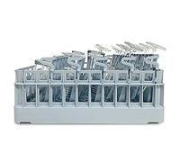 Dishwasher Baskets 500mm Open Glasswasher Basket Click-in Glass Recliners 5 Tier Cascading Dishwasher Basket for Washing Stemmed Glasses, Champagne Flutes Capacity: 25 Glasses/Row Depth = 75mm