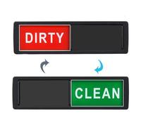 Dishwasher, Clean and Dirty Sign, for All Surfaces, Strong Magnetic Sign | for Kitchen, Dishwasher, Refrigerator, Elegant, Practical, Clear, Bold, Col Text