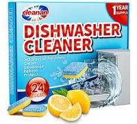 Dishwasher Cleaner Deep Clean Tablets - 24 Pack Powerful Descaling and Refreshing Pods, Deep Cleaning for Dish Washer Machine, Natural Ingredients,