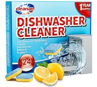 Dishwasher Cleaner Tablets - 24 Pack Powerful Descaling and Refreshing Pods, Deep Cleaning for Dish Washer Machine, Heavy Duty for Sparkling Clean - Yearly Supply.