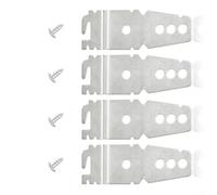 Dishwasher Clips Under Counter Installation Kit WP8269145 - Robust Steel Bracket for Solid Surfaces like Quartz Marble Glass - Compatible with 24 Inch Built In Models(4pcs)