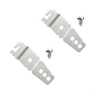 Dishwasher Clips Under Counter Installation Kit WP8269145 - Robust Steel Bracket for Solid Surfaces like Quartz Marble Glass - Compatible with 24 Inch Built In Models(2pcs)