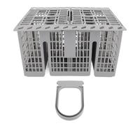 Dishwasher Cutlery Basket ABS 8 Compartments 2 Lids Universal Dishwasher Silverware Cutlery Basket for GE ItaIdos 99673 8729 C00257140 C00386607