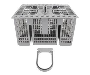 Dishwasher Cutlery Basket ABS 8 Compartments 2 Lids Universal Dishwasher Silverware Cutlery Basket for GE ItaIdos 99673 8729 C00257140 C00386607
