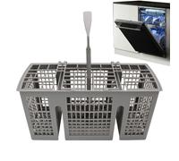 Dishwasher Cutlery Basket Dishwasher Basket 22 x 11.5 x 9 cm Plastic Dish Rack Cutlery Basket Dishwasher with Handle, Replacement Baskets for Dishwasher, Non-Stick Rack Organiser Dishwasher