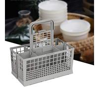 Dishwasher Cutlery Basket, Universal Cutlery Basket Replacement Box Multipurpose Dishwasher Replacement Box Comes with Removable Handle with Lid for Multipurpose Most Brands Universal Dishwashers